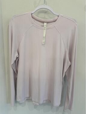 Lululemon Long Sleeve Performance Top Size 10 Light Pink